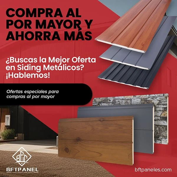 ¿Buscas la mejor oferta en siding metálicos
